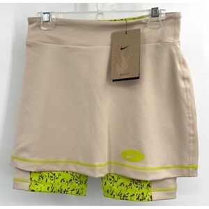 NIKE DRI-FIT‎ ICON CLASH TRAINING SKIRT SKORT Youth Girl Large 14-16 SAND/ATOMIC